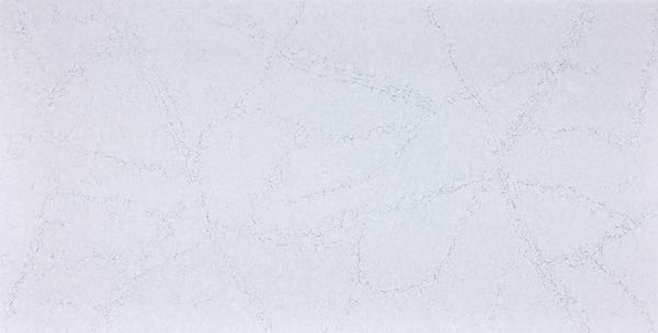 JUMBO Quantra - 7447 Bianco Venatino <br>Grade : 1ere Qualite <br>Fini : Poli <br>Epaisseur : 0.75''<br>Dimensions : 130'' x 65''<br>Indice de prix : $$$ <br> * ARRIVAGE NOVEMBRE *