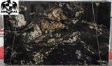 Granite Titanium Gold Premium <br>Fini : Poli - Lot : 11171 <br>Epaisseur : 1.25'' <br>Dimensions : 126'' x 76'' <br> Indice de prix : $$$$ <br> ARRIVAGE MARS 2026