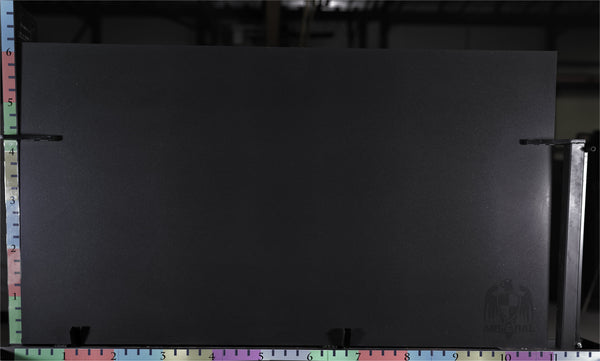 Granite Absolute Black Premium <br>Fini : Mat - Lot : 16200 <br> Epaisseur : 1.25'' <br>Dimensions : +,- 111'' x 78'' <br> Indice de prix : $$$$ <br>