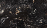 Granite Titanium Gold Premium <br>Fini : Antique -  Lot : 11271 <br>Epaisseur : 1.25''  <br>Dimensions : +,-134'' x 76'' <br> Indice de prix : $$$$ <br> ARRIVAGE MI JUIN 2026