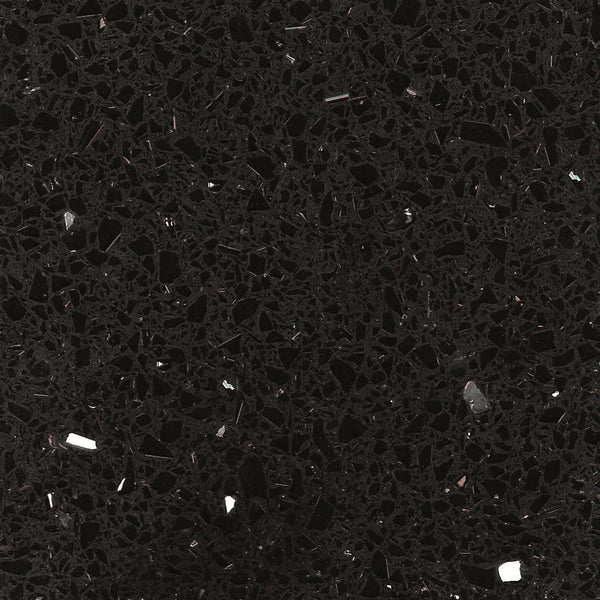 Quartz Technistone Starlight Black <br>Grade : 1ere Qualite <br>Fini : Poli<br>Epaisseur : 0.75'' <br>Dimensions : 120'' x 56''<br>Indice de prix : $$$ <br>