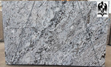 Granite New Azul Aran Premium <br>Fini : Poli -  Lot : 14527 <br>Epaisseur : 1.25''  <br>Dimensions : +,- 124'' x 75'' <br> Indice de prix : $$$$<br>