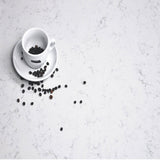 JUMBO Technistone Noble Supreme White <br>Grade : 2IEME. QUALITÉ <br>Fini : Poli <br>Epaisseur : 1.25''<br>Dimensions :  126'' x 61'' <br>Indice de prix : $$$$ <br>
